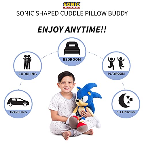 Sonic the Hedgehog Plush Cuddle Pillow Buddy