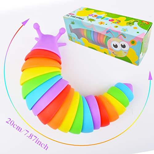 Cevioce Fidget Slug Sensory Toys for Kids & Adults