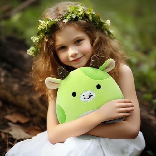 Cute Green Avocado Cow Plush Toy for Kids