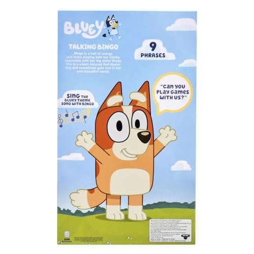 Interactive 12" Talking Bingo Plush Toy