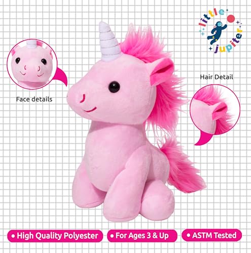 Little Jupiter 7.5'' Pink Plush Unicorn Toy