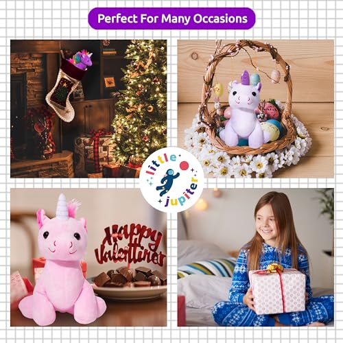 Little Jupiter 7.5'' Pink Plush Unicorn Toy