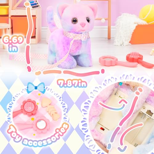 Interactive Moving Plush Cat Toy for Kids
