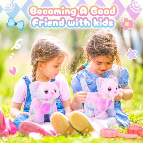 Interactive Moving Plush Cat Toy for Kids