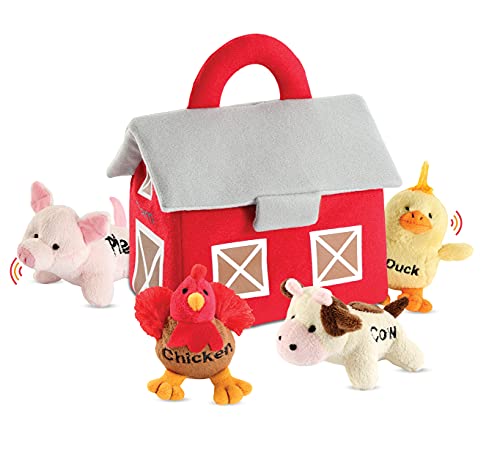 Bundaloo Realistic Sound Plush Farm Animal Set