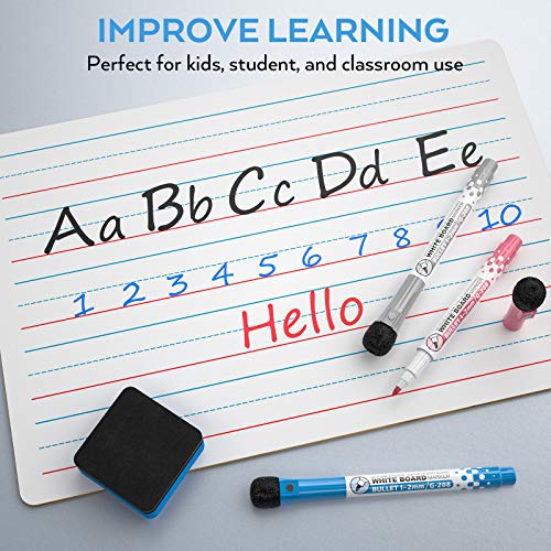 Nicpro Double-Sided Dry Erase Lap Boards 2-Pack