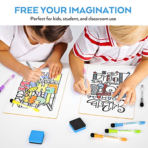 Nicpro Double-Sided Dry Erase Lap Boards 2-Pack