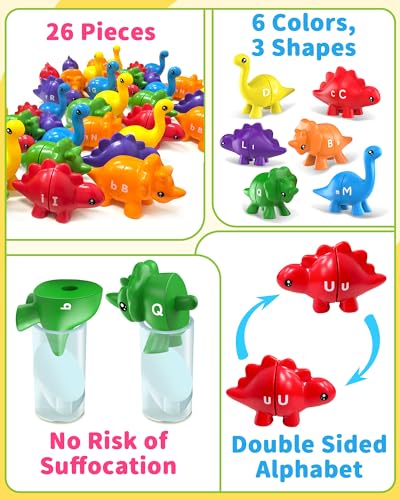 Dinosaur Alphabet Learning Toys for Toddlers