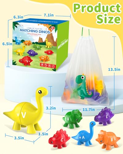 Dinosaur Alphabet Learning Toys for Toddlers