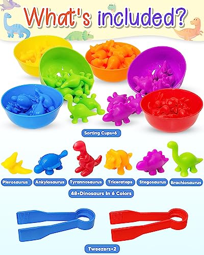 Counting Dinosaurs Montessori Learning Toys for Kids