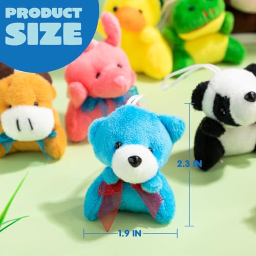 12 Pack Random Mini Animal Plush Toy Assortment