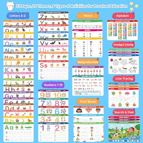Preschool Handwriting & Alphabet Learning Workbook