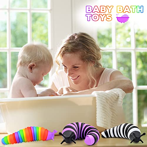 Cevioce Fidget Slug Sensory Toys for Kids & Adults