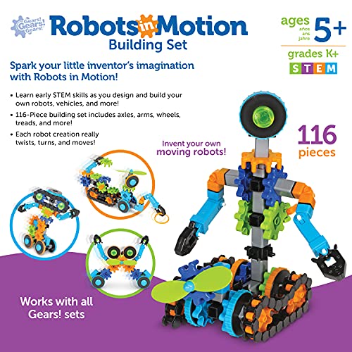 Gears! Gears! Gears! Robot Building Set for Kids