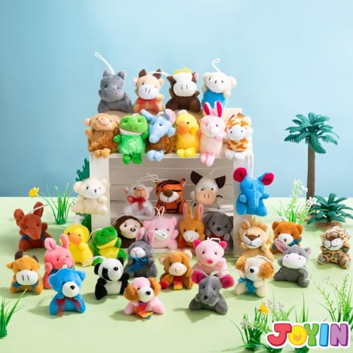12 Pack Random Mini Animal Plush Toy Assortment