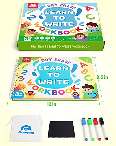 Coogam Learn to Write Workbook for Kids