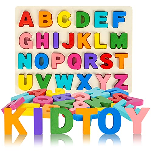 Wooden Alphabet Puzzle for Toddler Learning Fun