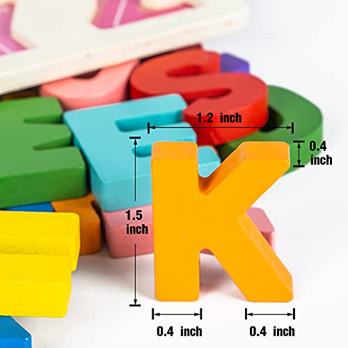Wooden Alphabet Puzzle for Toddler Learning Fun