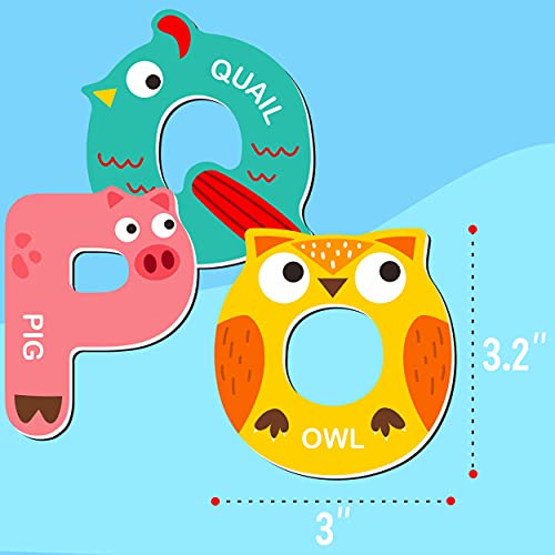 Colorful Animal Alphabet Magnets for Kids