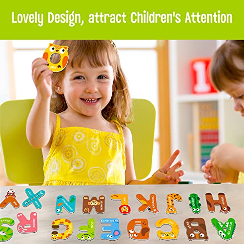 Colorful Animal Alphabet Magnets for Kids