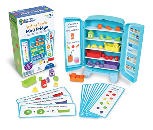 Sorting Snacks Mini Fridge Educational Toy Set