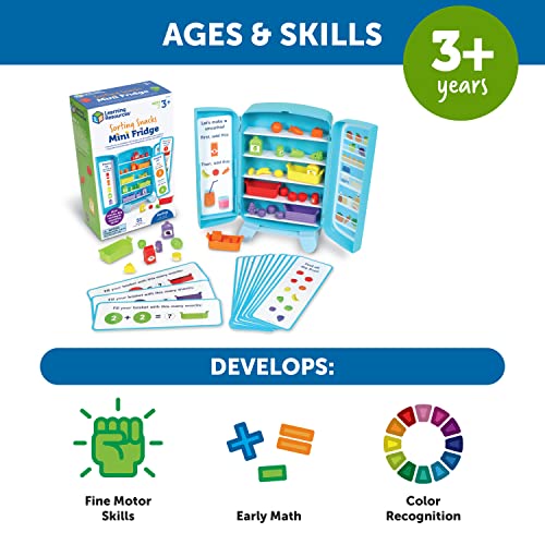 Sorting Snacks Mini Fridge Educational Toy Set
