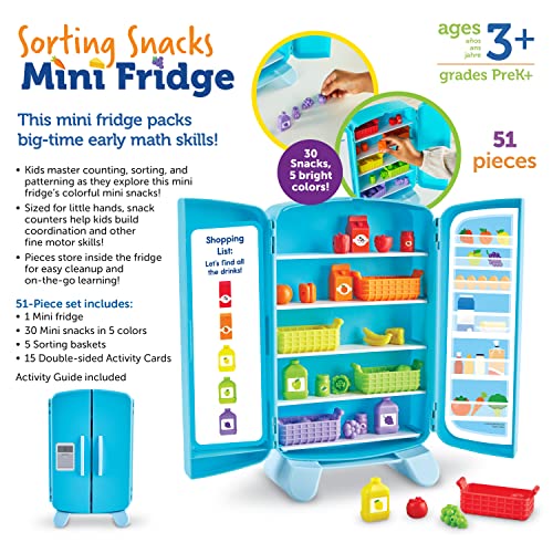 Sorting Snacks Mini Fridge Educational Toy Set