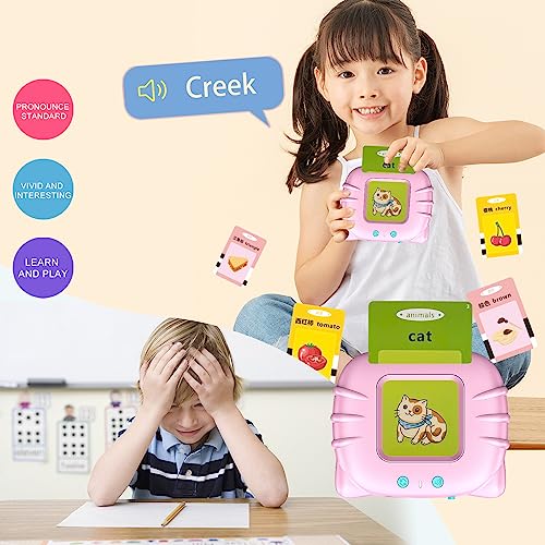 Talking Flash Cards for 3-6 Kids Sight Words EducationalToys,Makolle Toddler Learning Toys Speech Therapy Sensory Toys for Autistic Children 224 Sight Words Flashcards Toys Birthday Gifts for Boy Girl