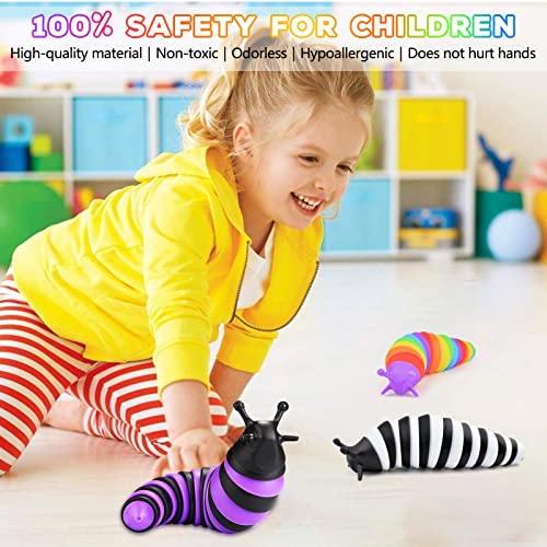 Cevioce Fidget Slug Sensory Toys for Kids & Adults