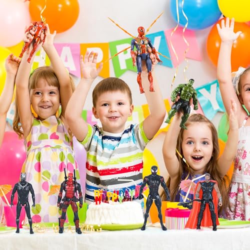 9Pcs Action Figure Toys, 6 Inch Collectible Figures Gift for Kids Boys Girls, Perfect for Themed Parties, Birthday, Christmas, Easter, Anniversaries