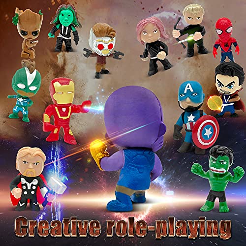 lasama Action Figures, 26 PCS Superhero Set, Mini Figures Toys, Ideal for Collectibles, Party Favors, for Kids