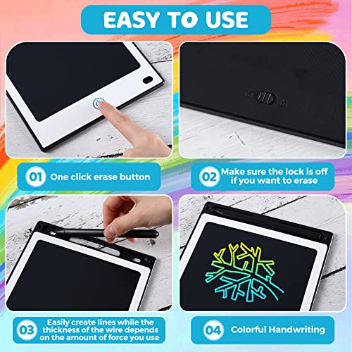 32-Piece LCD Doodle Board Electronic Toy 8.5" Drawing Pad