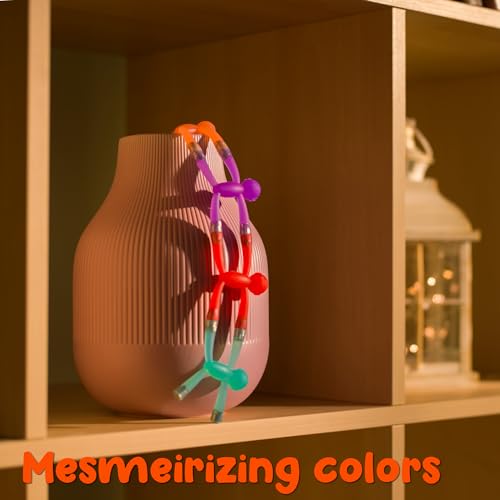 10 Pc Mini Man Translucent Novelty Rubber Magnet Toy