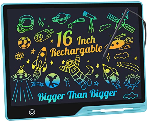 16-Inch LCD Writing Tablet for Kids - Blue