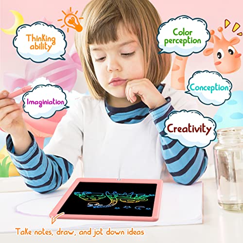Bukebu 10.5" LCD Drawing Tablet for Kids, Pink