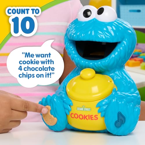 Sesame Street Cookie's Counting Jar, 12-Pieces, 20+ Phrases