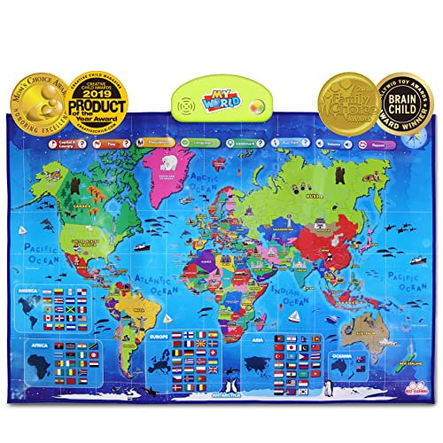 Interactive World Map for Kids - Educational Toy