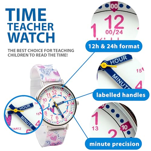 Kids Educational Analogue Time Teacher Watch for boys and girls