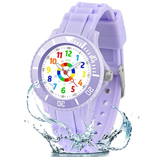 Kids Learning Analog Watch with Rotating Bezel