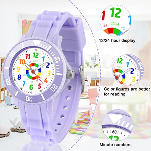 Kids Learning Analog Watch with Rotating Bezel