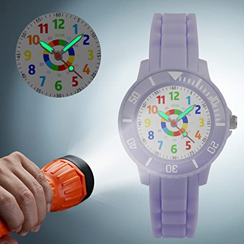 Kids Learning Analog Watch with Rotating Bezel