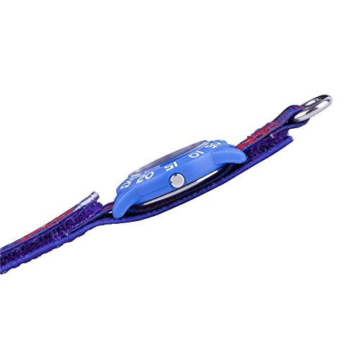 Spider-Man Kids' Time Teacher Analog Quartz Watch, Blue/Multi