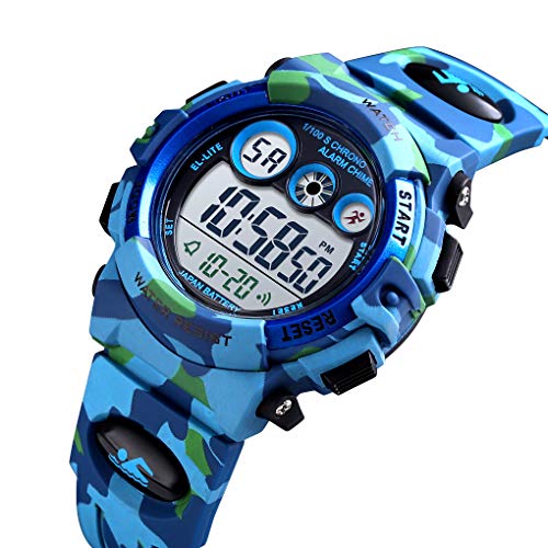 Tonnier Kids Sports Watch with Colorful LED Display