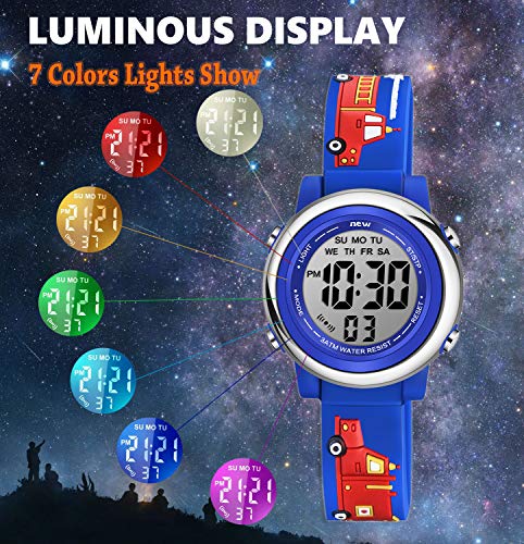 Venhoo Kids 3D Cartoon Waterproof Silicone Wrist Watch