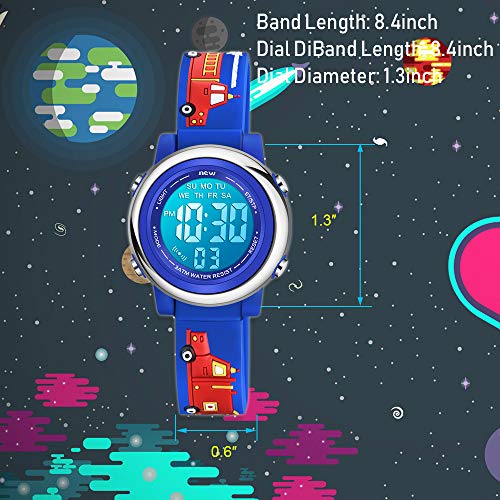 Venhoo Kids 3D Cartoon Waterproof Silicone Wrist Watch