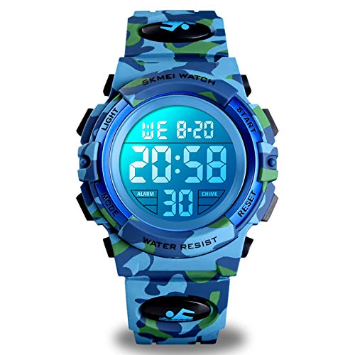 Kids Camouflage Digital Sports Waterproof Analog Watches