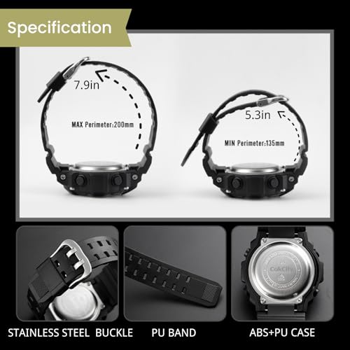 CakCity Kids Camouflage LED Sports Watch in Silicone Band