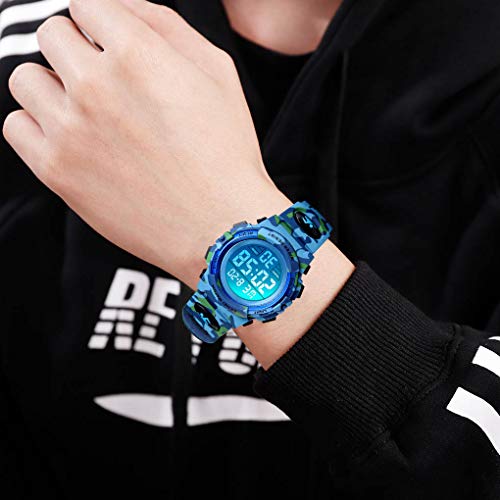 Kids Camouflage Digital Sports Waterproof Analog Watches