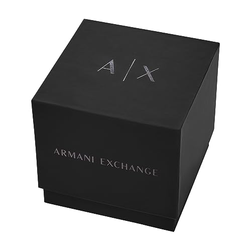 Armani Exchange Men's Chronograph Silver and Brown Watch