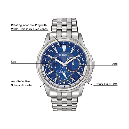 Citizen Eco-Drive Classic Blue Dial Steel Watch